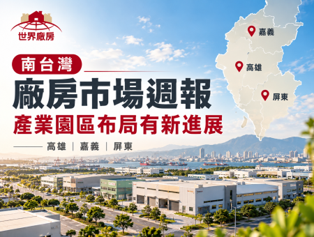 2026南台灣廠房市場週報｜高雄白埔、嘉義民雄、屏東新園產業布局有新進展